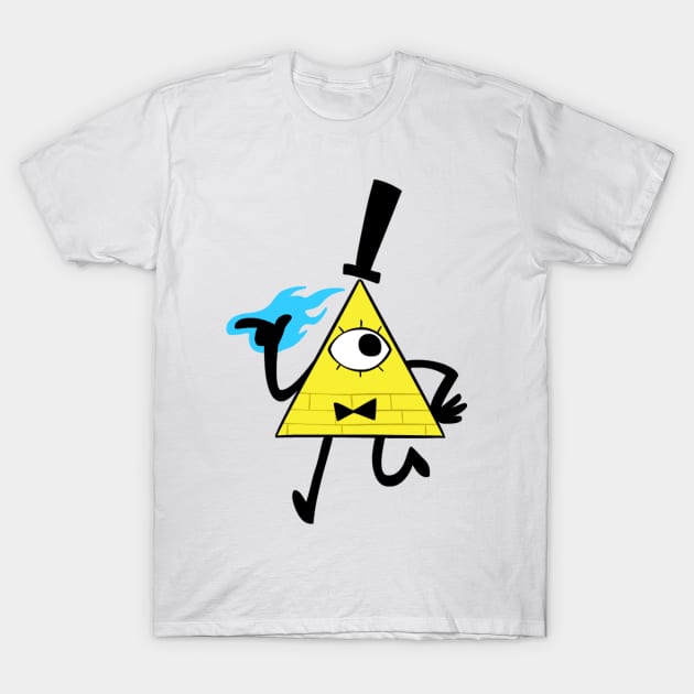 Bill Cipher Walking T-Shirt by plsbbuyfrmme